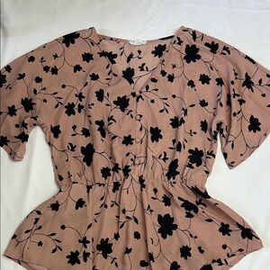 Sienna Sky Top Size S Floral Peplum Top Juniors